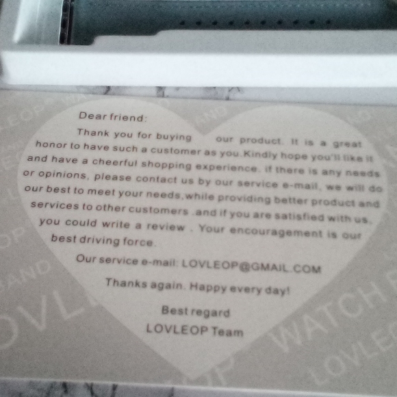 💜 LOVLEPOP Watch Band for Apple Smart Watch /38mm-40mm/beige & gray/silver NWT - Picture 3 of 6